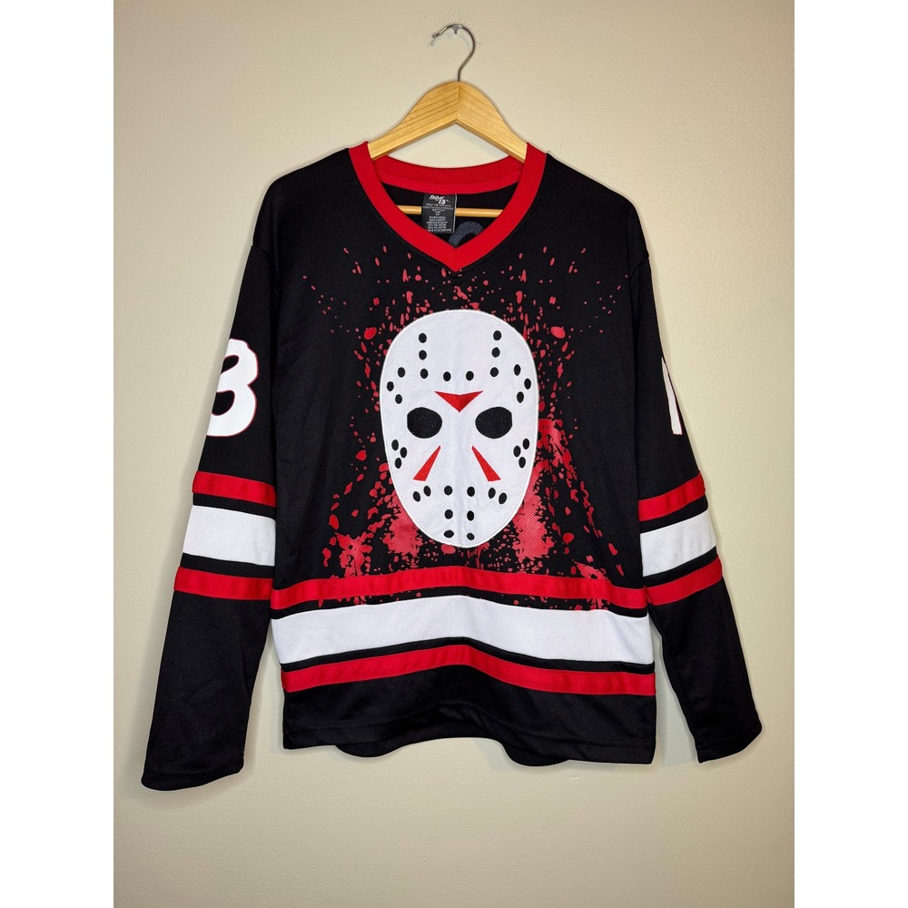 Friday The 13th Jason Voorhees Hockey Jersey Shirt Men's Small